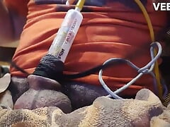 catheter play with penis pump