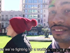 Tatted Hetero Latino Condom-Free Before Black Man Facial Cumshot