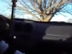 BIG BLACK COCK gets a hand job in the camper