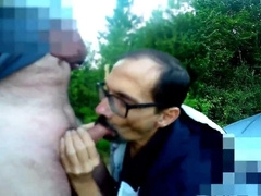 Manhood au Lac: Outdoor Oral pleasure with Hairy men