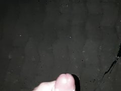 Spraying my cum on the ground