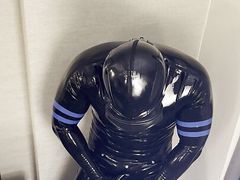 rubberdrone cumming inside his rubbertoesock