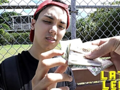 Latin amateur riding cock in the backyard