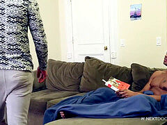 Interracial gay anal action with rimming in Nextdoor style