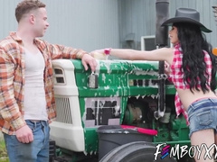 Farmer Femboy Sydney got her fields plowed hard by Marcus McNeil