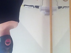 Johanna Swallows - deepthroating a polish sausage