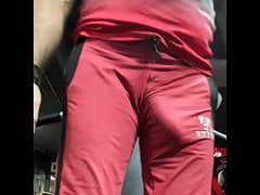 Showing off my bulge at Gym for my Hot Daddy Volkmar !!