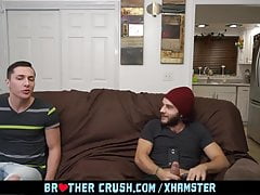 Horny Stepbro Fills Up His Little Buddys Butt With Cum