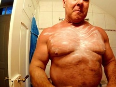 Mature hairy bodybuilder men gaybear1966 enjoy muscle worship together