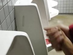 Johnholmesjunior flashing his monster cock in public mens vancouver park bathroom PT1