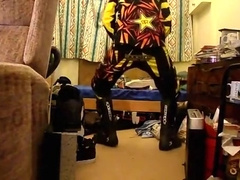 Football boot cum & take up with the tongue in MX gear