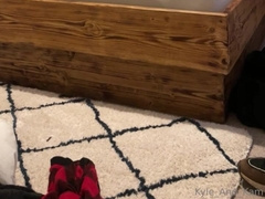 Brit nubile homosexual duo make love on couch with cum shot endings