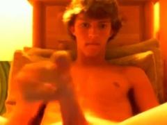 AMAZING twink in hot underwear wanks off