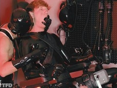 Buckaroo's drone guides intense anal training session with magic wand