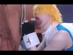 BIG BLACK COCK DAD POKES COSTUME PLAY TRAP SISSY BI-ATCH