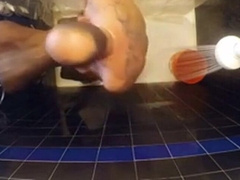 Daddy's Interracial Bareback Shower Fuck