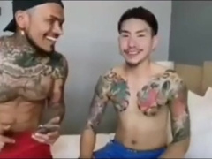 Thai hot gay men interview and sex session