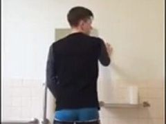 Boy sagging and cum at university25