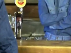 Hot cowboys fuck in bar