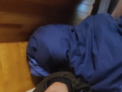 Nutting for the 2nd time. Nearly got caught by my stepbrother. someone help trim me