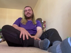 Immense Obese Masterbates on his sofa for YOU!!!