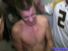 Fraternity hazing twunks getting rectally plowed
