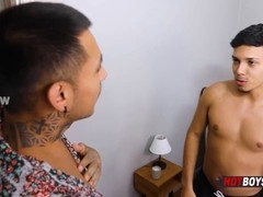 Young guy gets a secret blowjob from Sebastian and Prince