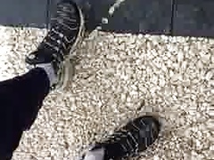 piss on sneaker