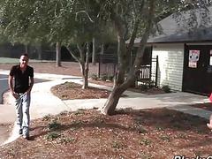 Ebony studs meet online and go home to fuck around