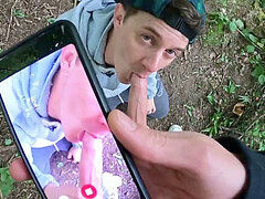 Scally British twink gives a deep throat to straight mates' cock and gets a huge facial