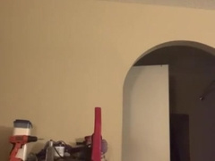 Dad slapping his salami after a firm day at word