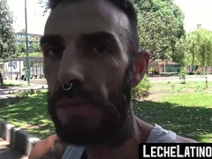 LecheLatinos.com - Bearded Latino's POV raw fuck session with a horny top