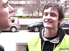 Picked up skinny dude rides gay cock