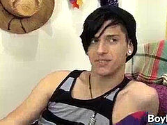 goth twink with necklace and piercings fucks pale youthful stud