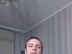 Young Dude Left Home Alone And Fap Off His Man-Meat While Witnessing Faggot Pornography