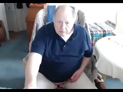 grandpa cum on webcam