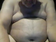 Chubby Uncut Grandpa Wanking