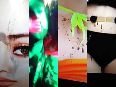 4some cumtribute huge cumblast on jhanvi,Tara, alia, disha