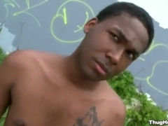 Thug Hunter - Black gay sucks white cock
