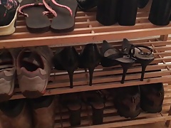 Sexy neighbour's shoe rack