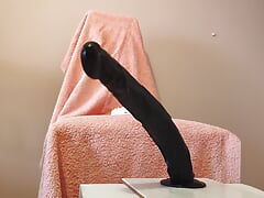 Gaping My Big Ass with Two Huge Dildos