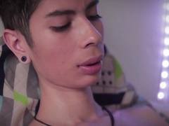 Horny Twink Boy Takes Matters into His Own Hands, Swallows Every Drop of His Own Latino Cum