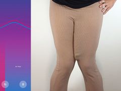 Massive cock hands free cumshot in pants
