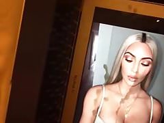 Kim Kardashian cum tribute 1