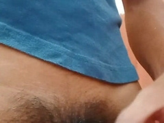 Naabutan ng Libog si JunJun sa c.r daming tamod.