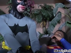 MANLY FETISH - Gay IR cosplay bottom couple enjoys anal sex on the couch