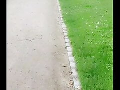 Pissing in outdoors in public