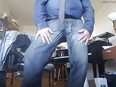 MASTER CHECKS HIS DOG JIM'S CLEANED HIS SHOES