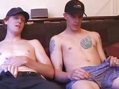 Skaters meet up for an afternoon of blowjobs and cock stroking