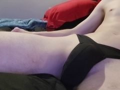 Big white cock, guy moaning, male masturbation